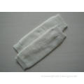 Acrylic White Long Knitted Arm Warmer Fingerless Gloves For